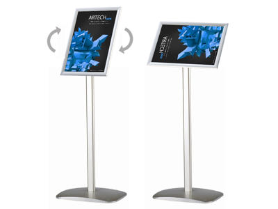 Brochureholder Twinco gulv A3 med snapramme TW3001-11