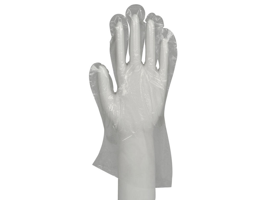 Engangshandsker M LDPE ekstra kraftig klar 100 stk 