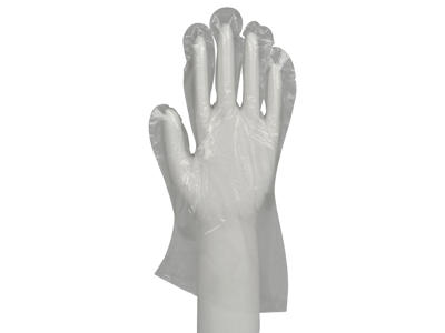 Engangshandsker M LDPE ekstra kraftig klar 100 stk 