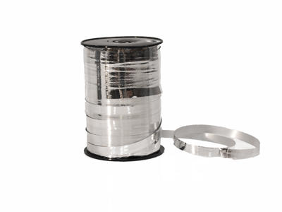 Gavebånd | 10mm x 250m | metallic | sølv