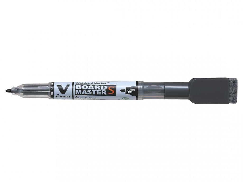 Whiteboardmarker Pilot Begreen ultra fine m/magnet+visker sort
