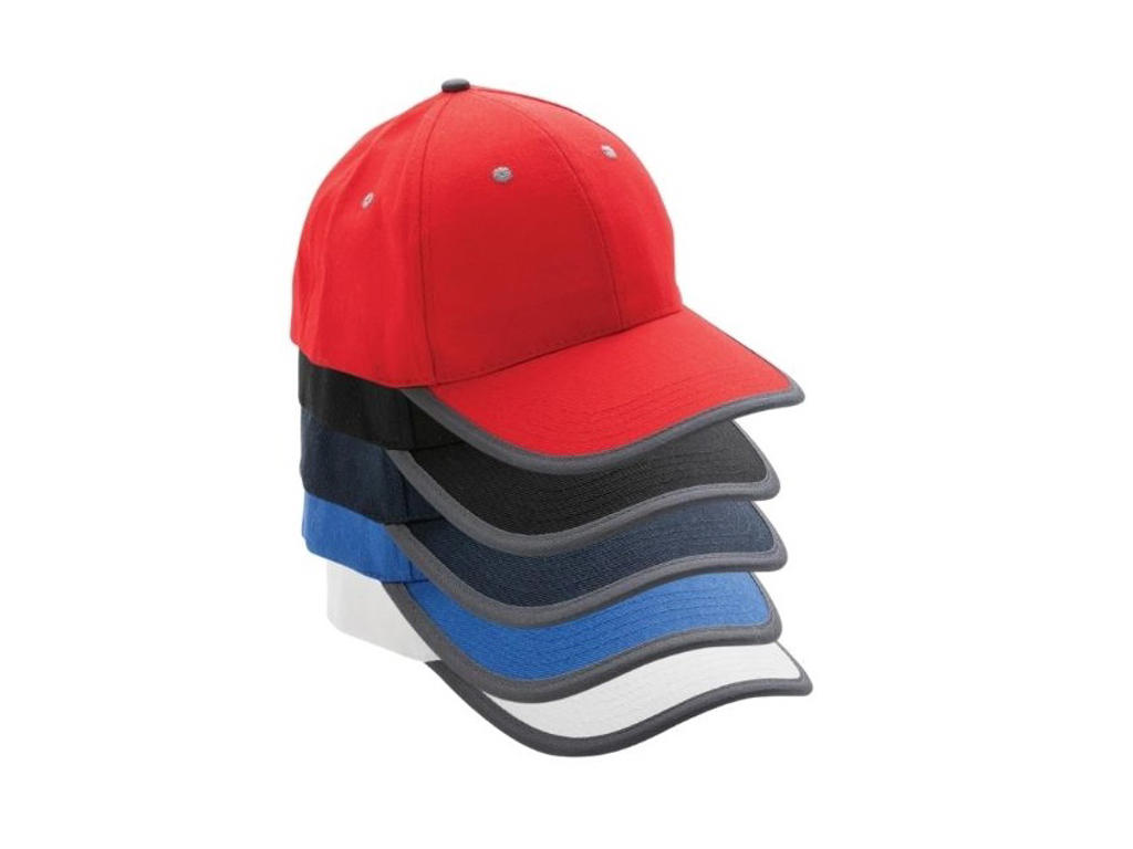 Impact AWARE™ børstet rcotton 6 panel kontrast cap 280gr.