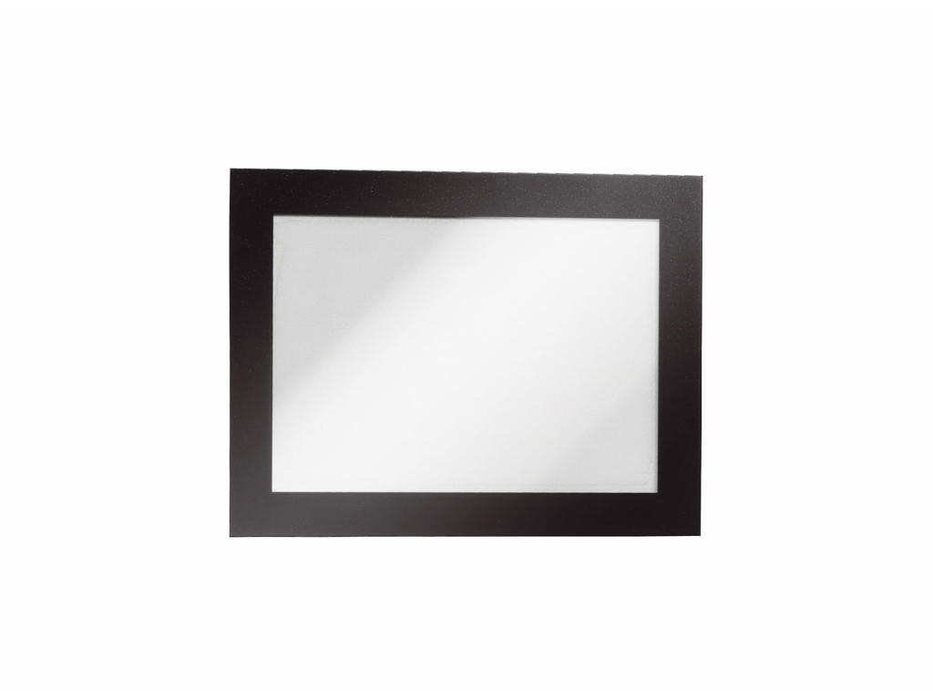Skilt Duraframe® A6 sort selvklæbende 2 stk