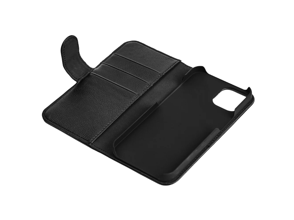 iPhone 12/12 Pro, PU wallet, 3 cards, black