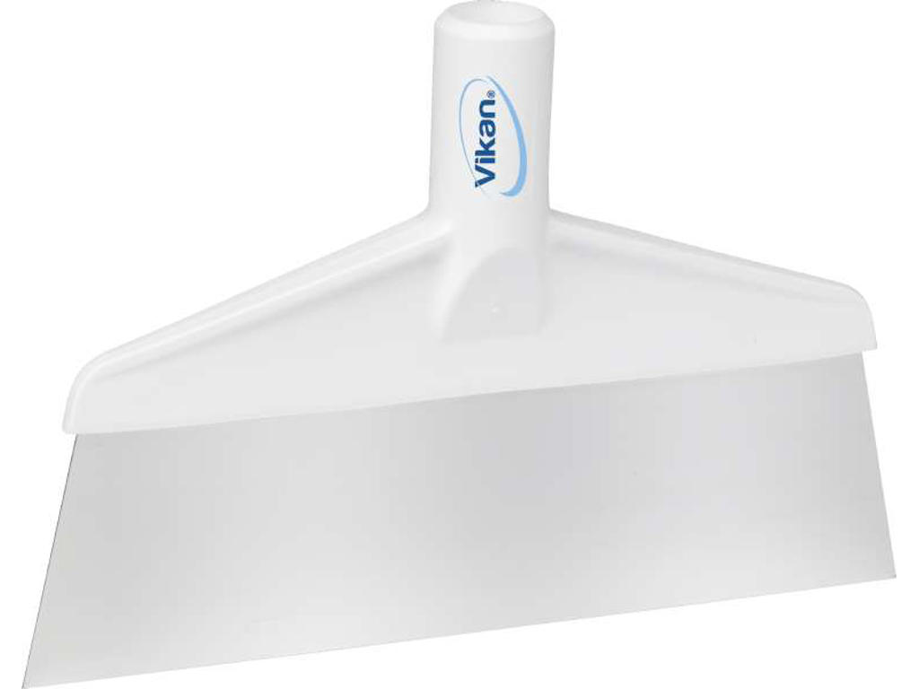 Gulvskraber Vikan med fast led og enkeltblad 26 cm hvid
