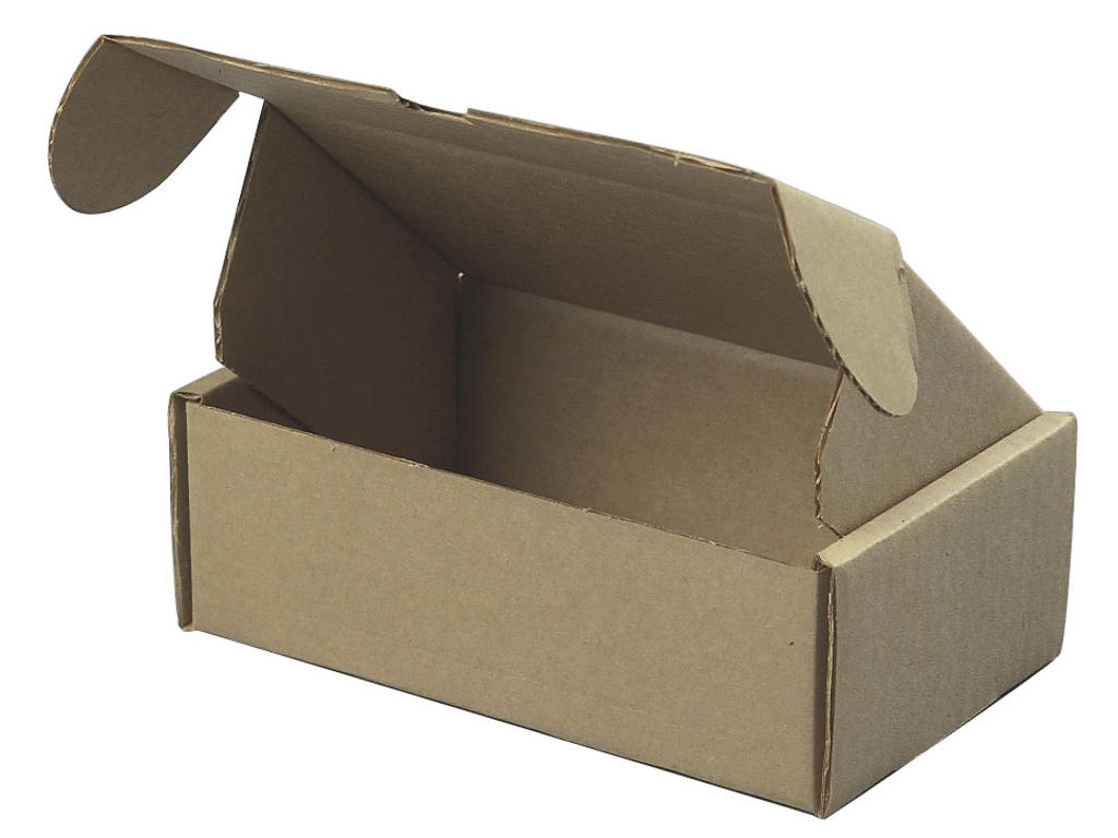 Postæske 287x173x85mm 3mm brun