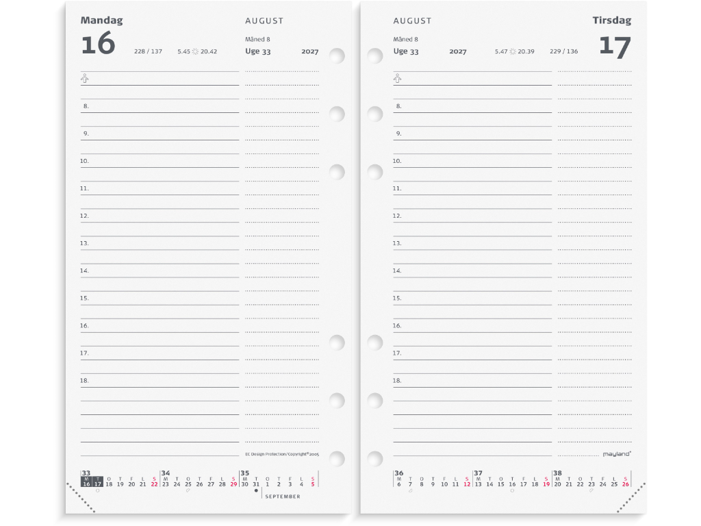 System PP dagkalender REFILL 2027
