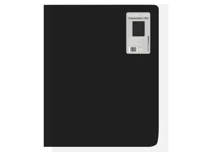 Demomappe A4 med 20 lommer sort PP