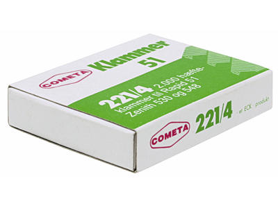 Hæfteklamme 221/4 Cometa 2000 stk