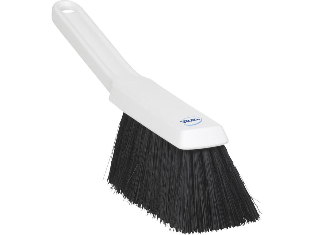 Støvkost Vikan hvid m/sorte børster 