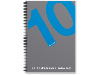 10-årskalender A5 m/illu. 2026