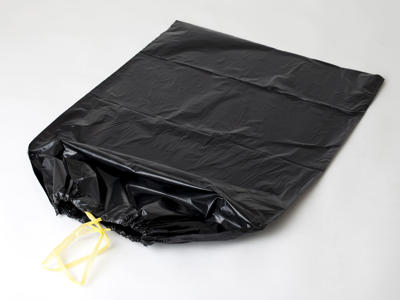 Affaldssæk | 70x110 cm | 100 L | sort | 53 mic | med snoreluk | LDPE | 10 stk