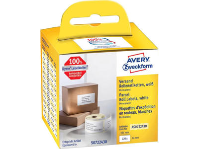 Avery etiketter 54x101mm 220 stk. AS0722430