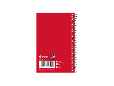 Notesblok Bantex 14x9cm linjeret