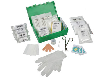 Førstehjælpskasse Grøn Thor med indhold