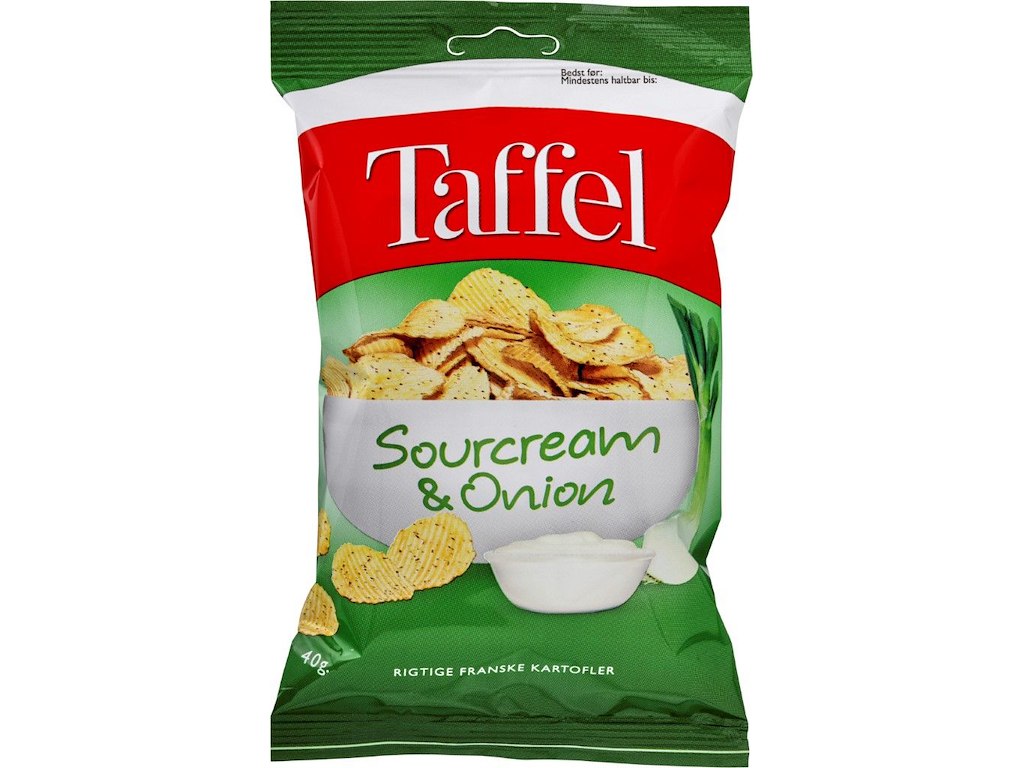 Taffel chips Sourcream & onion 40 gr 