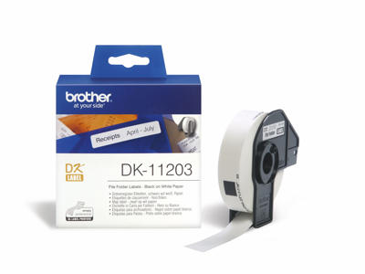 Label Brother DK11203 17x87mm hvid 300 stk
