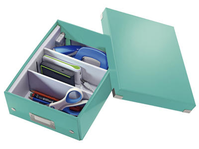 Arkivkasse M | Leitz | Click&Store | isblå