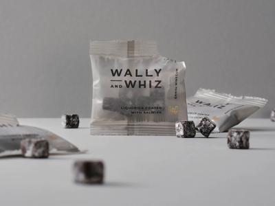 Wally and Whiz vingummi | Lakrids/Salmiak | Flowpack | 125 stk.