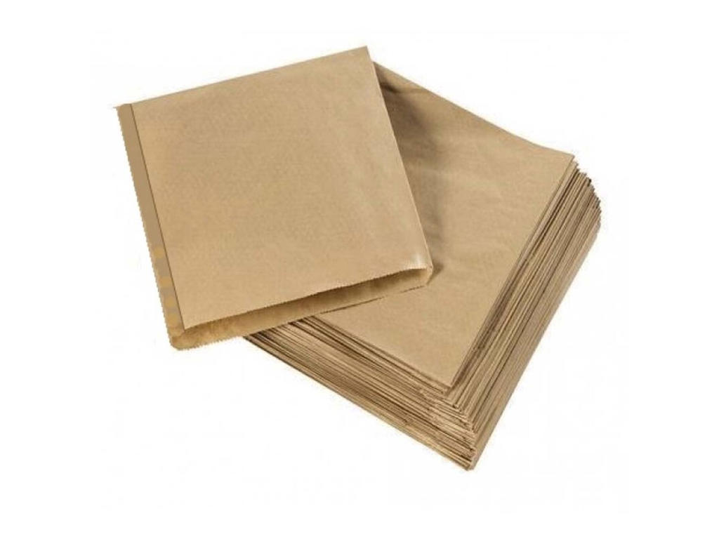 Burgerlomme 15x18cm stor 1000 stk brun