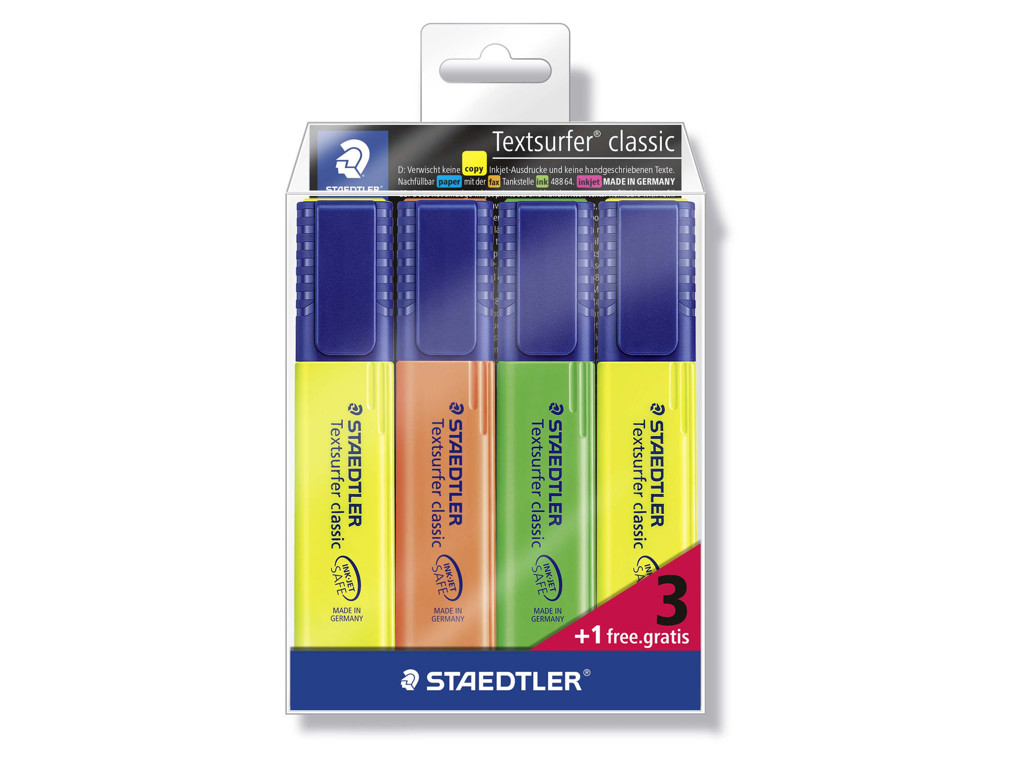 Overstregningstusch | Staedtler | 364-WP | 3+1 ass