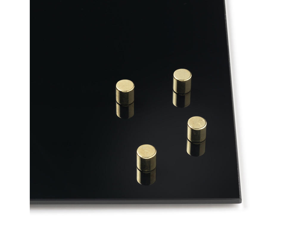 Magneter | Naga | til glastavle | Ø1x1cm | cylinder | guld | 4 stk