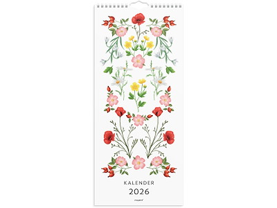 Vægkalender Blomster 2026