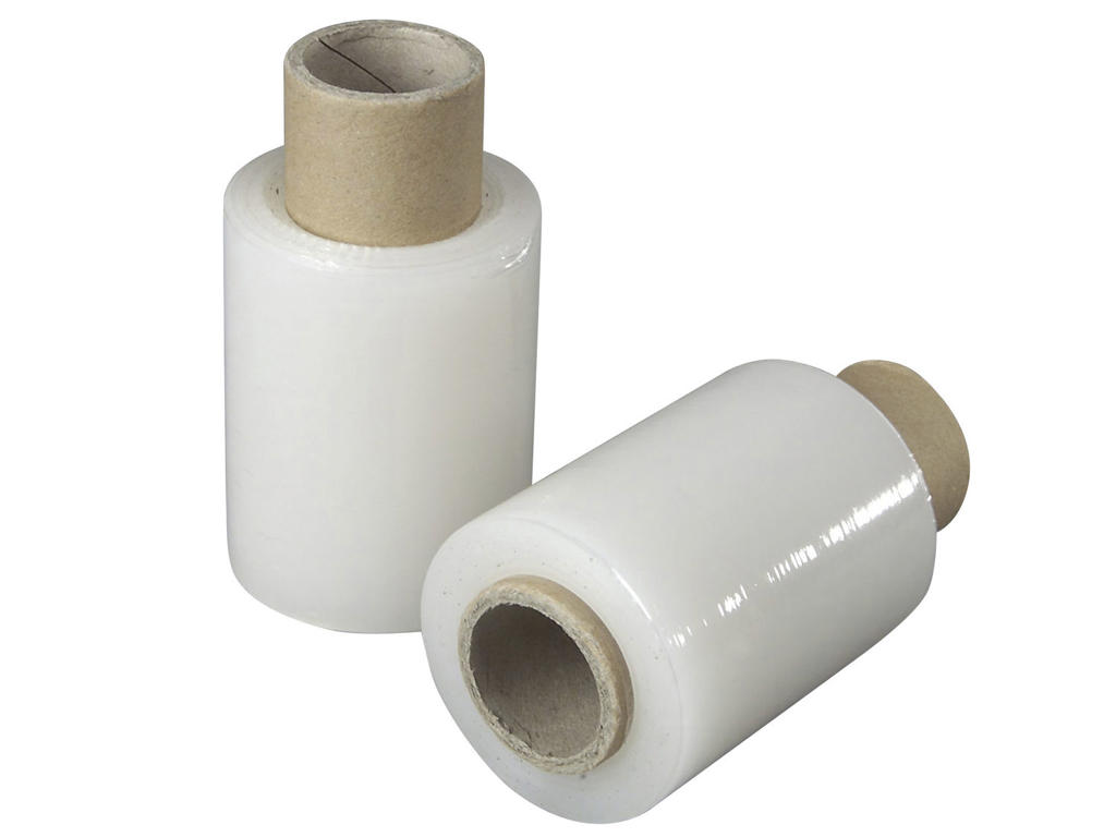 Strækfilm mini med brems 100 mm x 150 m klar 20 my