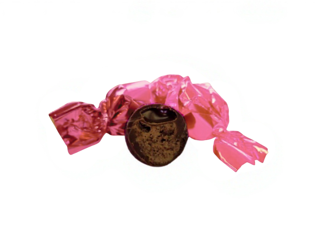 Chokoladekugler med fyld | Kakao | Pink | 1 kg