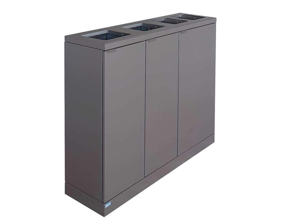 Affaldsbeholder Bica 2x65L+2x45L antracit 