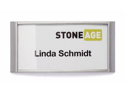 Navneskilt 65x30mm m/magnet 10 stk.