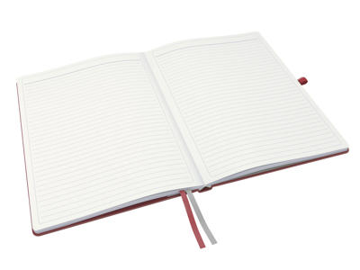 Notesblok Leitz Complete A4 rød linjeret