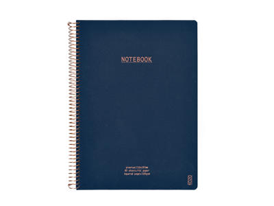 Notesbog KOZO Premium A4 100 g kvadreret navy