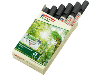 Marker Edding 22 Ecoline skrå spids sort