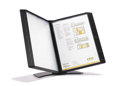 Registersystem EasyMount bord A5 sort t/20 lommer