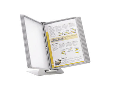 Registersystem SuperioR bord A4 grå t/20 lommer