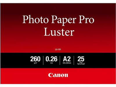 Fotopapir A2 Canon LU-101 Luster 260g inkjet 25 ark