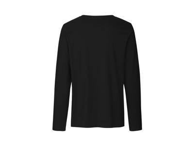 Herre Langærmet T-shirt Neutral O61050 sort 