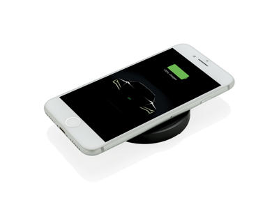5W trådløs rund oplade pad, sort