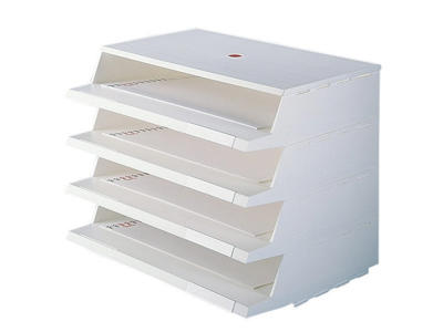 Brevbakker Twin Panorama hvid 4 bakker 2100-2