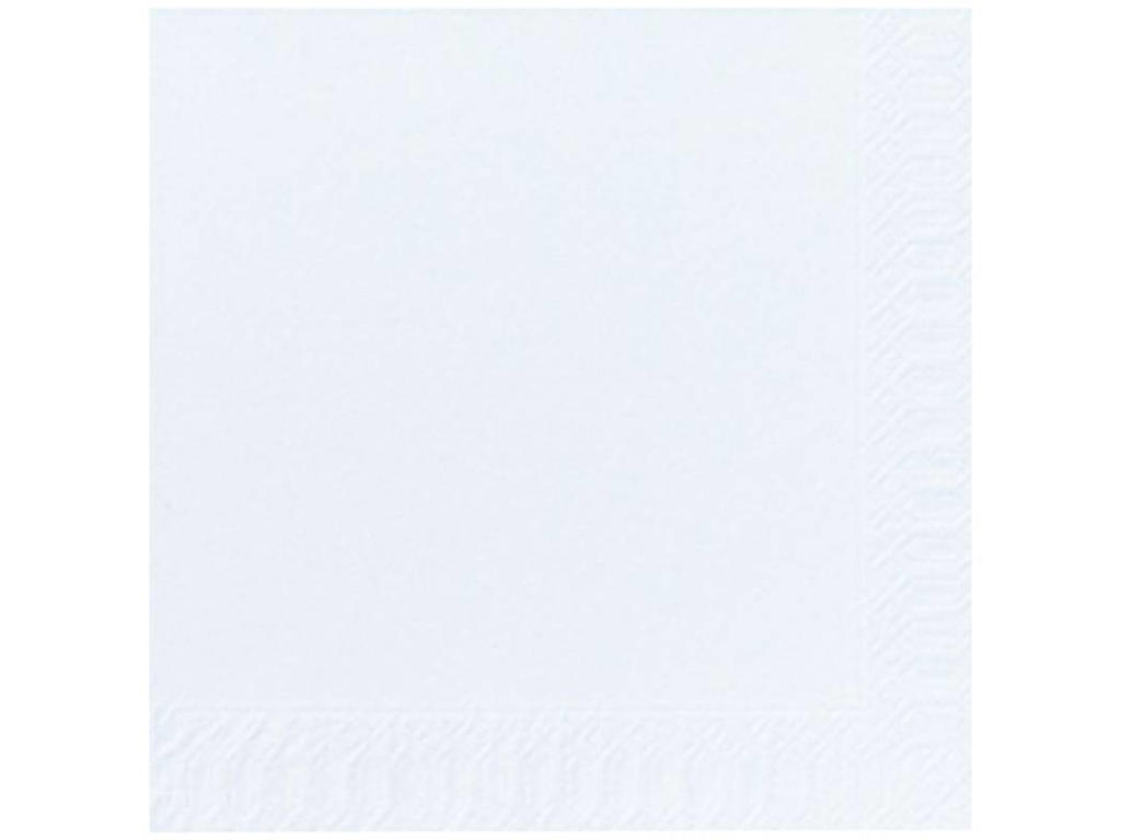 Servietter 33x33 cm 1-lags hvid Duni 7x600 stk