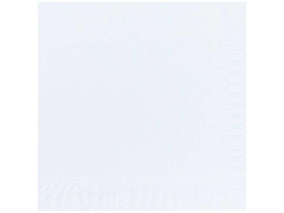Servietter 33x33 cm 1-lags hvid Duni 7x600 stk