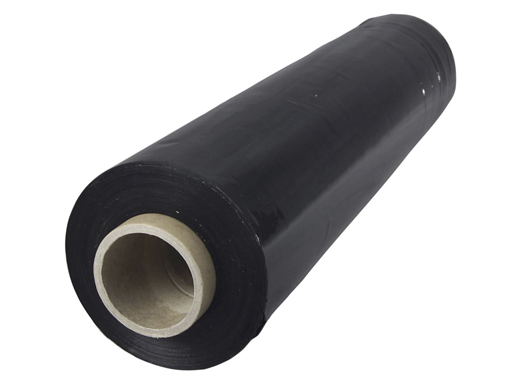 Strækfilm 50 cm x 300 m sort 23 my 