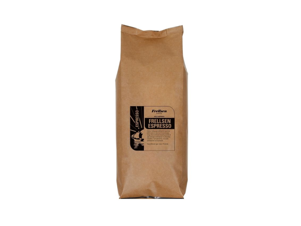 Frellsen kaffe | Espresso | Hele bønner | 1 kg