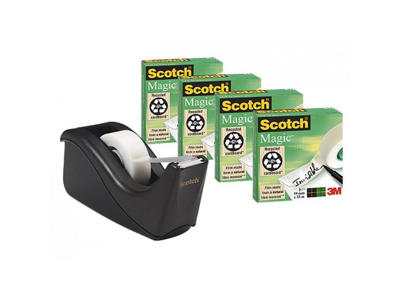 Tape magic sampak 4 rl 810 + dispenser C60 sort