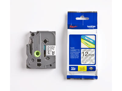 Brother tape TZe131 12mm sort/klar