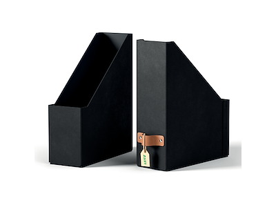 Tidsskriftsamler A4 Leitz Puro sort 2 stk