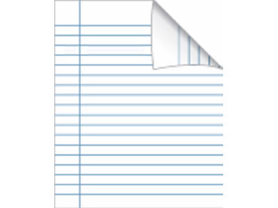 Skolehæfte 17x21 cm 18 linjer lys lilla