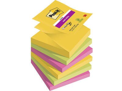 Post-it Z Super Sticky 76x76mm Carnival ass 6 stk (R330)