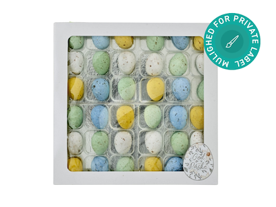 Belgiske fugleæg i kartonæske, 36 stk.